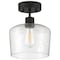 Access Lighting Port Nine Chardonnay, Chardonnay LED SemiFlush, Matte Black Finish, Seeded Glass 63147LEDDLP-MBL/SDG - alternate 5